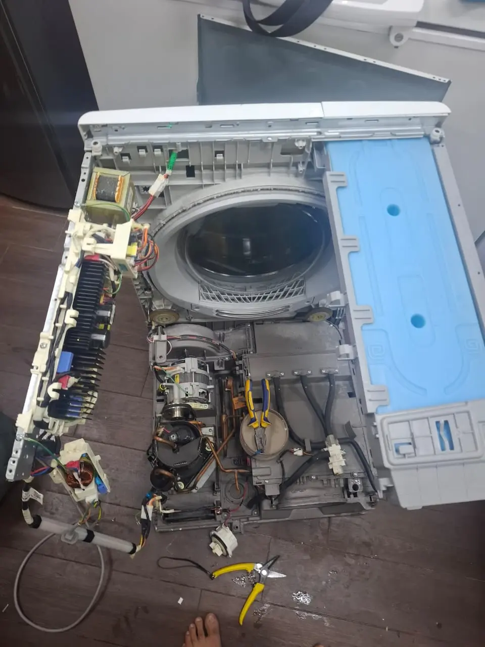 Appliance internal wiring inspection