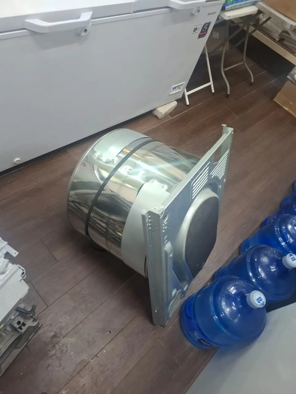 Washing machine drum component